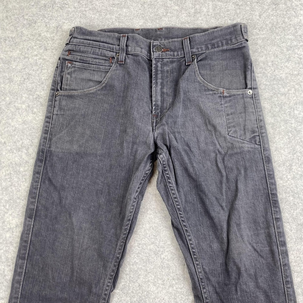 Levis 511 Jeans Mens 34x30 (31x29) Gray Skinny Slim Fit Charcoal Stretch Denim